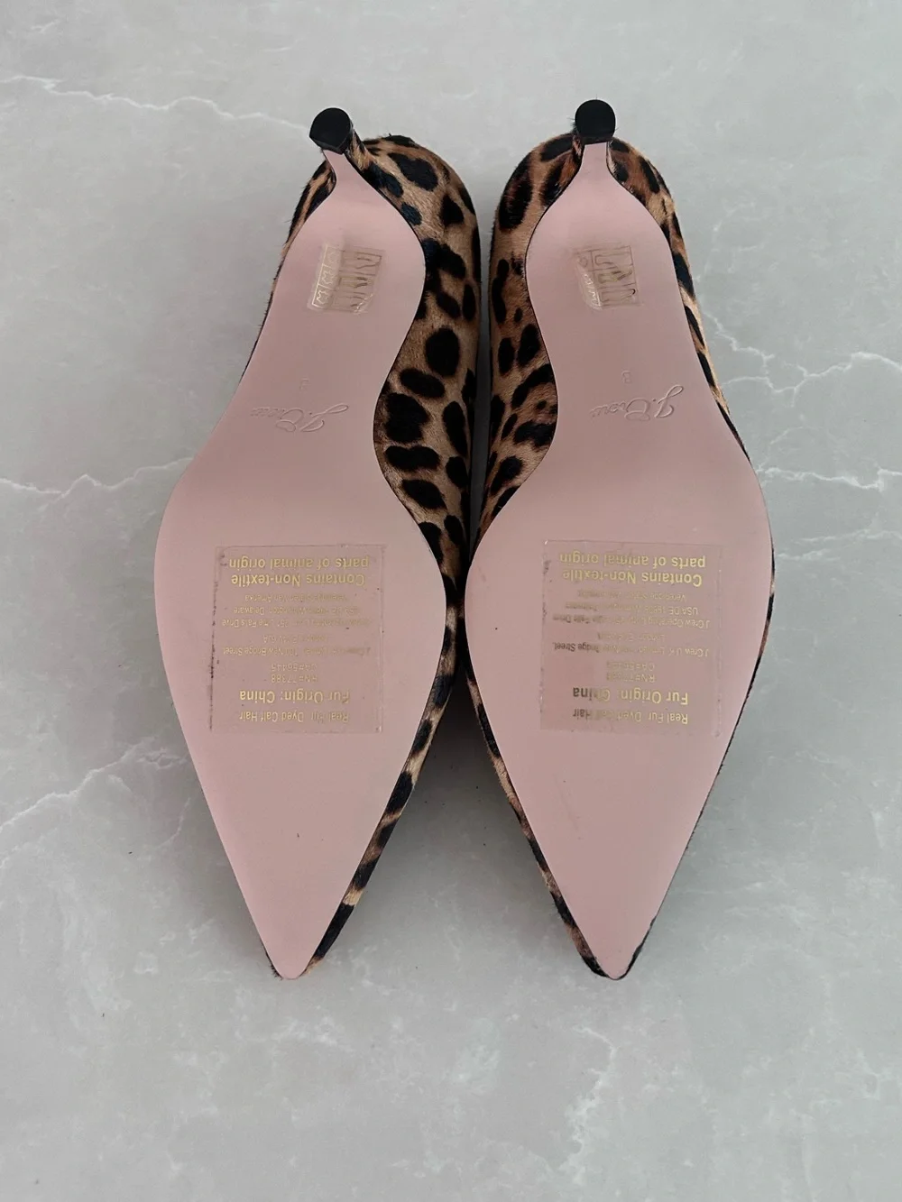J. Crew Sophia Kitten Heels in Leopard Calf Hair